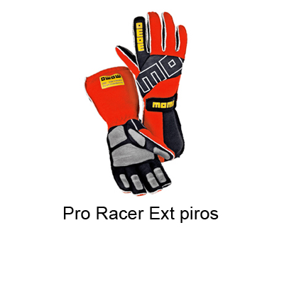 Versenykesztyű, Pro Racer Ext, piros