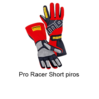 Versenykesztyű, Pro Racer Short, piros
