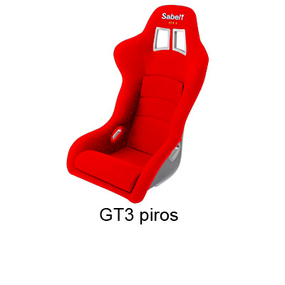 Versenyülés, GT3, piros