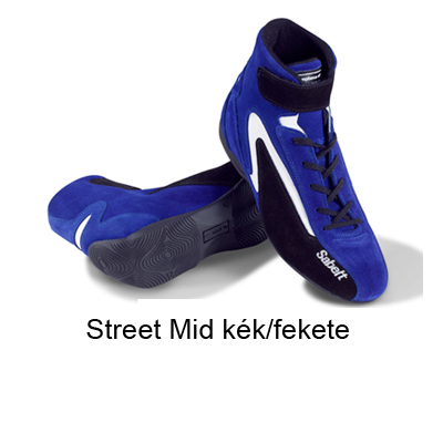 Versenycipő, Street Mid, kék/fekete