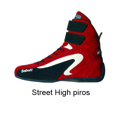 Versenycipő, Street High, piros/fekete