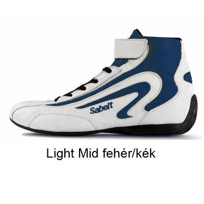 Versenycipő, Light Mid, fehér/kék