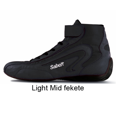 Versenycipő, Light Mid, fekete