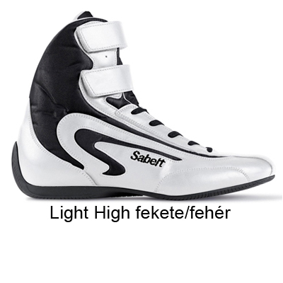 Versenycipő, Light High, fehér/fekete