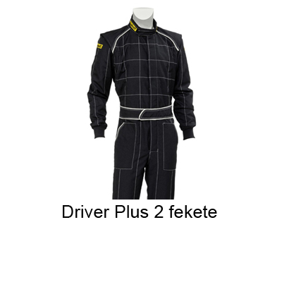Verseny overall, Driver Plus 2, fekete
