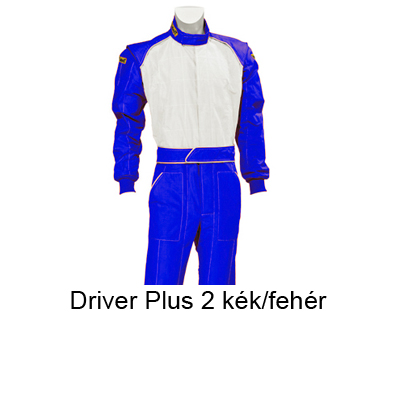 Verseny overall, Driver Plus 2, kék/fehér