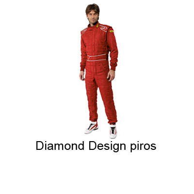Verseny overall, Diamond Desing, piros
